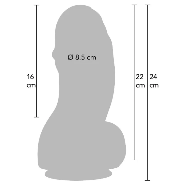 HIDDEN DESIRE - INFERNO DILDO FAT BOYS 22 CM