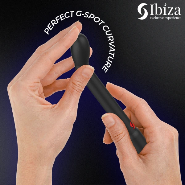 IBIZA - VIBRATORE PER IL PUNTO G NERO CON VIBRAZIONE