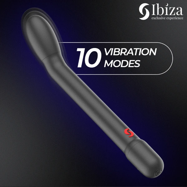 IBIZA - VIBRATORE PER IL PUNTO G NERO CON VIBRAZIONE