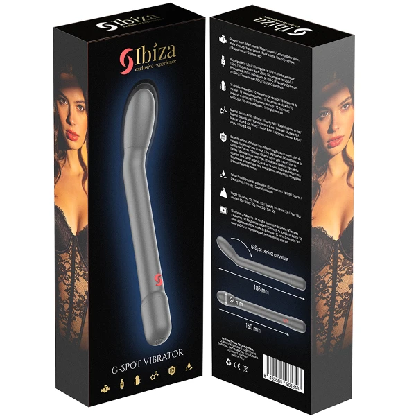 IBIZA - VIBRATORE PER IL PUNTO G NERO CON VIBRAZIONE