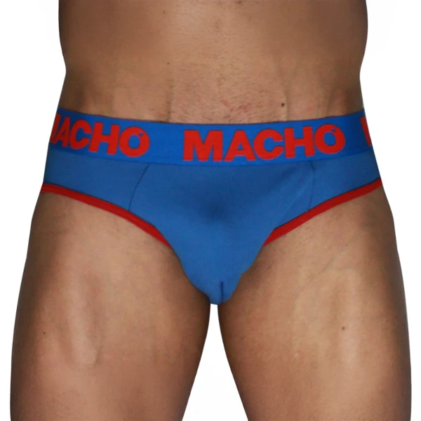 MACHO - MCH005 CLASSIC SLIP BLU + ROSSO L