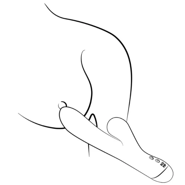 ROMP - PULSE VIBRADOR RABBIT DUAL PUNTO G AZUL ELÉCTRICO