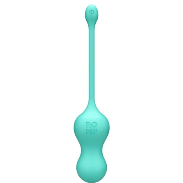 ROMP - CELLO VIBRATORE MULTIFUNZIONE A UOVO TURCHESE CON TELECOMANDO