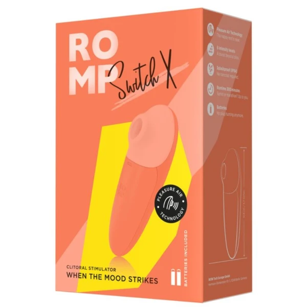 ROMP - SWITCH X STIMOLATORE CLITORIDEO 6 LIVELLI ARANCIONE