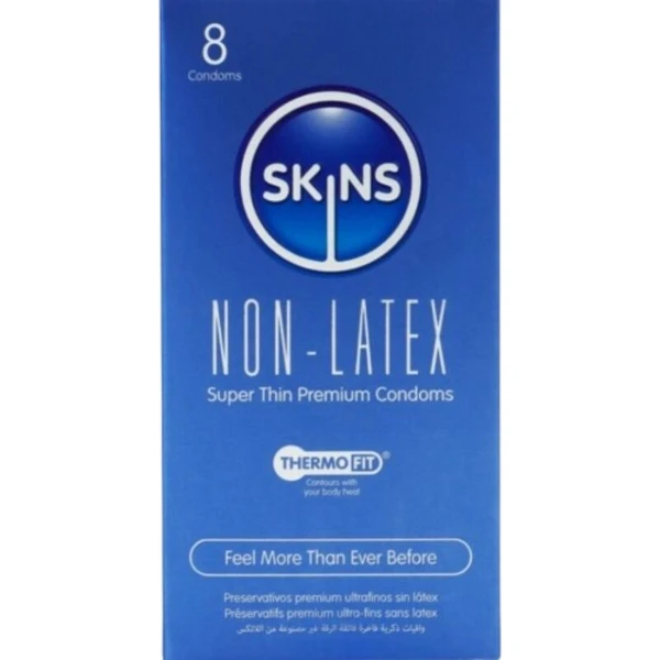 SKINS - PRESERVATIVI SENZA LATTICE, CONFEZIONE DA 8