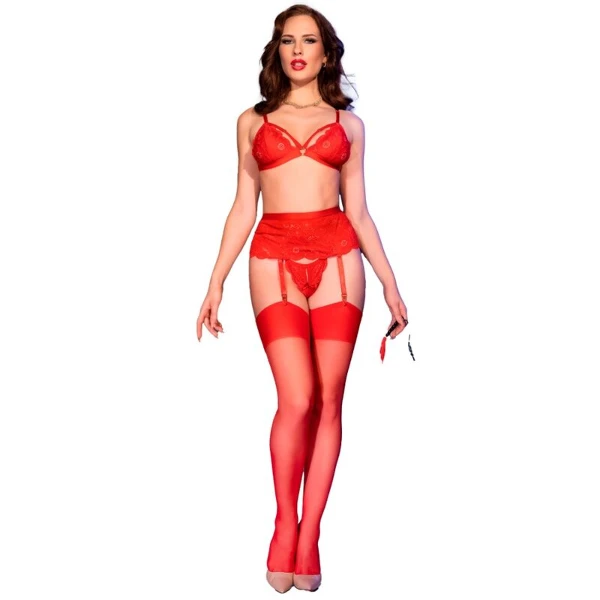CHILIROSE - CR 4895 SET 5 PEZZI ROSSO M