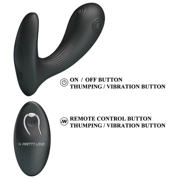 PRETTY LOVE - VIBRATORE PROSTATICO MIRABELLE CON TELECOMANDO