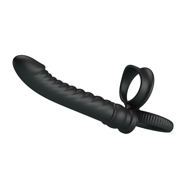 PRETTY LOVE - VIBRATORE ANALE MERRITT CON ANELLO E VIBRAZIONE NERO