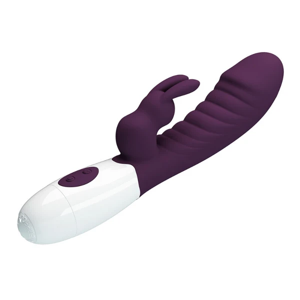 PRETTY LOVE - VIBRATORE A CONIGLIO NAUGHTY BUNNY A 30 FUNZIONI, VIOLA