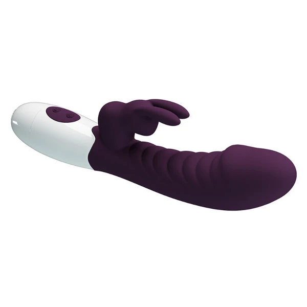 PRETTY LOVE - VIBRATORE A CONIGLIO NAUGHTY BUNNY A 30 FUNZIONI, VIOLA