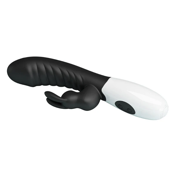 PRETTY LOVE - VIBRATORE A CONIGLIO NAUGHTY BUNNY CON 30 FUNZIONI NERO