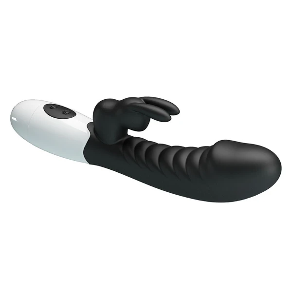PRETTY LOVE - VIBRATORE A CONIGLIO NAUGHTY BUNNY CON 30 FUNZIONI NERO