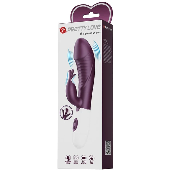 PRETTY LOVE - VIBRATORE A CONIGLIO ROGUE MUSE 30 FUNZIONI VIOLA