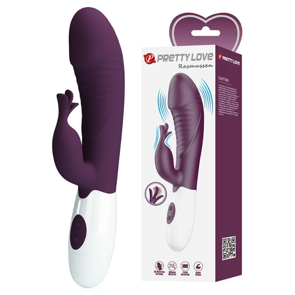 PRETTY LOVE - VIBRATORE A CONIGLIO ROGUE MUSE 30 FUNZIONI VIOLA