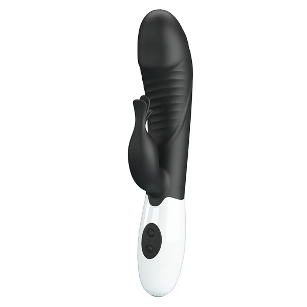 PRETTY LOVE - VIBRATORE A CONIGLIO RASMUSSEN 30 FUNZIONI NERO