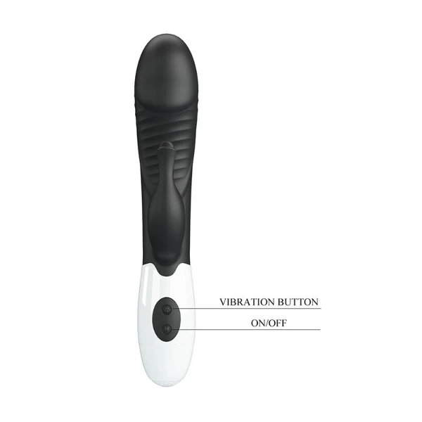PRETTY LOVE - VIBRATORE A CONIGLIO RASMUSSEN 30 FUNZIONI NERO