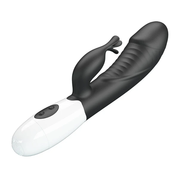 PRETTY LOVE - VIBRATORE A CONIGLIO RASMUSSEN 30 FUNZIONI NERO