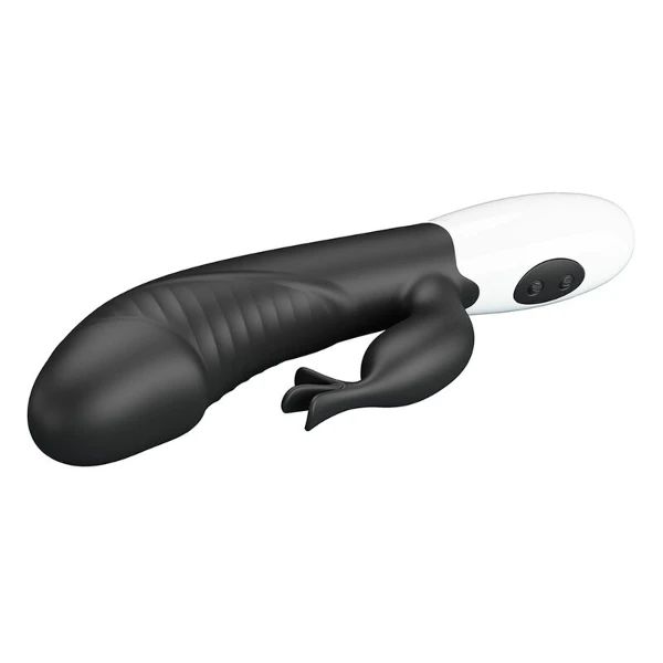 PRETTY LOVE - VIBRATORE A CONIGLIO RASMUSSEN 30 FUNZIONI NERO