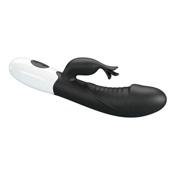 PRETTY LOVE - VIBRATORE A CONIGLIO RASMUSSEN 30 FUNZIONI NERO