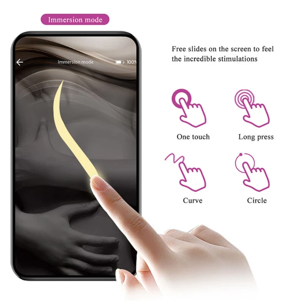 PRETTY LOVE - VIBRATORE A UOVO KLAY CON SPINTA, CONTROLLO TRAMITE APP, VIOLA