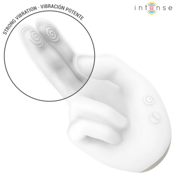 INTENSE - JIMMY STIMOLATORE MULTIFUNZIONE A FORMA DI MANO CON VIBRAZIONE E CALORE