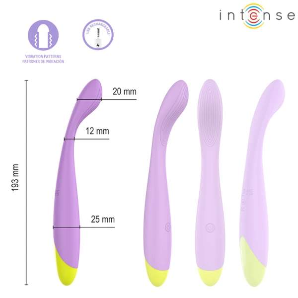 INTENSE - LUCCA STIMOLATORE DEL PUNTO G FLESSIBILE RICARICABILE TRAMITE USB