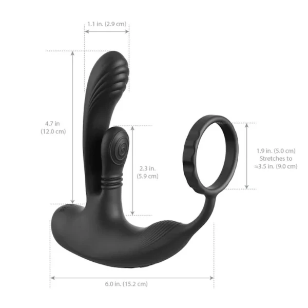 ANAL FANTASY ELITE - STIMOLATORE ANALE E PERINEALE RICARICABILE PER INTIMO DELL'AGAMES ANALE