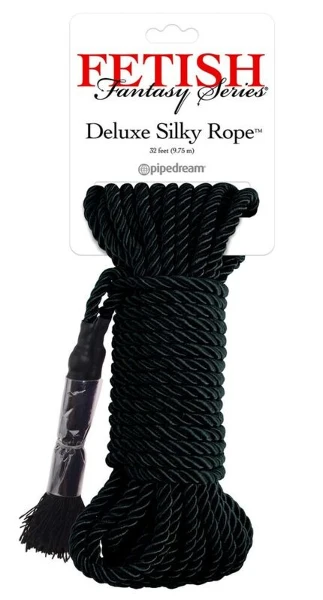 FETISH FANTASY SERIES - CORDA DI SETA DELUXE NERA 9,75 M