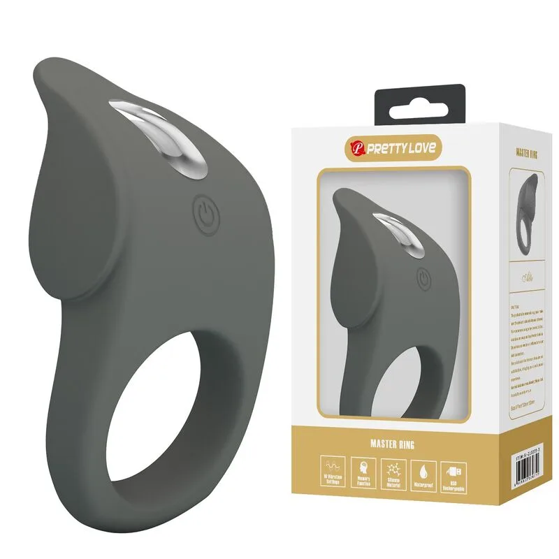 PRETTY LOVE - ANELLO VIBRANTE IN SILICONE FLESSIBILE RICARICABILE