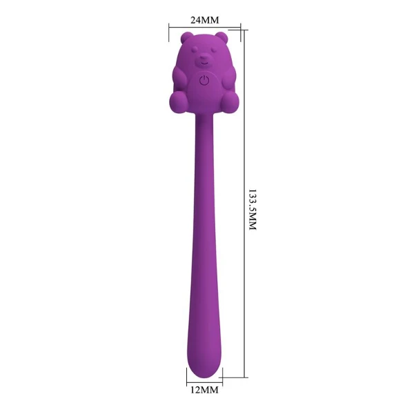 PRETTY LOVE - VIBRATORE RICARICABILE A FORMA DI ORSO CARINO E FLIRTANTE