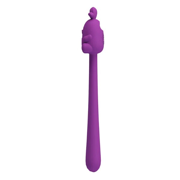 PRETTY LOVE - VIBRATORE FLESSIBILE A FORMA DI CONIGLIETTO, RICARICABILE TRAMITE USB, VIOLA