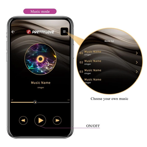 PRETTY LOVE - UOVO VIBRANTE CON CONTROLLO TRAMITE APP PULSEN, 12 FUNZIONI, RICARICABILE TRAMITE USB, ROSA