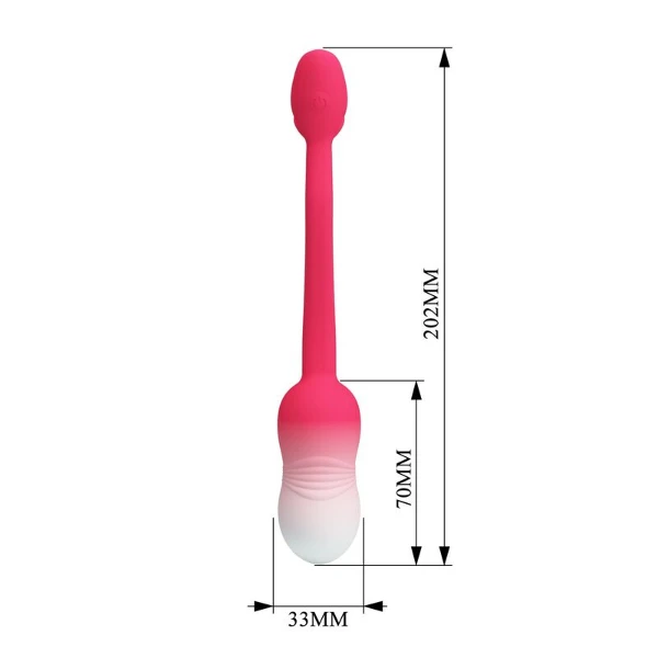 PRETTY LOVE - UOVO VIBRANTE CON CONTROLLO TRAMITE APP PULSEN, 12 FUNZIONI, RICARICABILE TRAMITE USB, ROSA