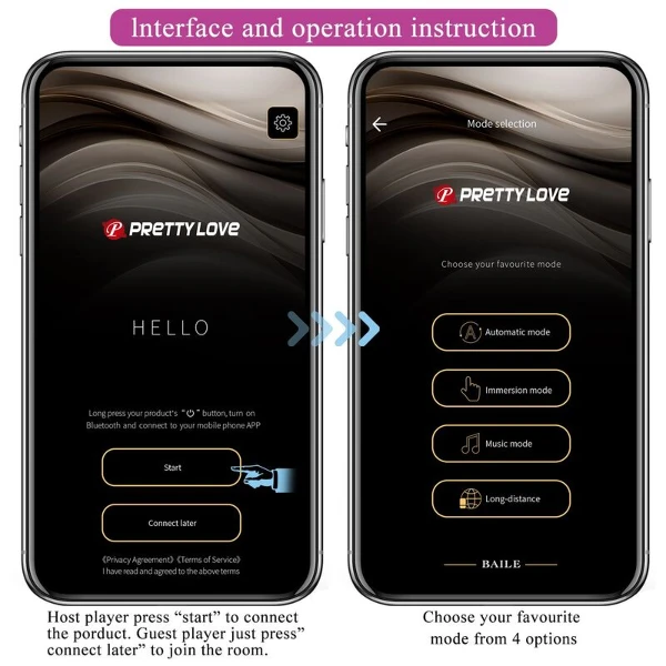 PRETTY LOVE - UOVO VIBRANTE CON CONTROLLO TRAMITE APP PULSEN, 12 FUNZIONI, RICARICABILE TRAMITE USB, ROSA
