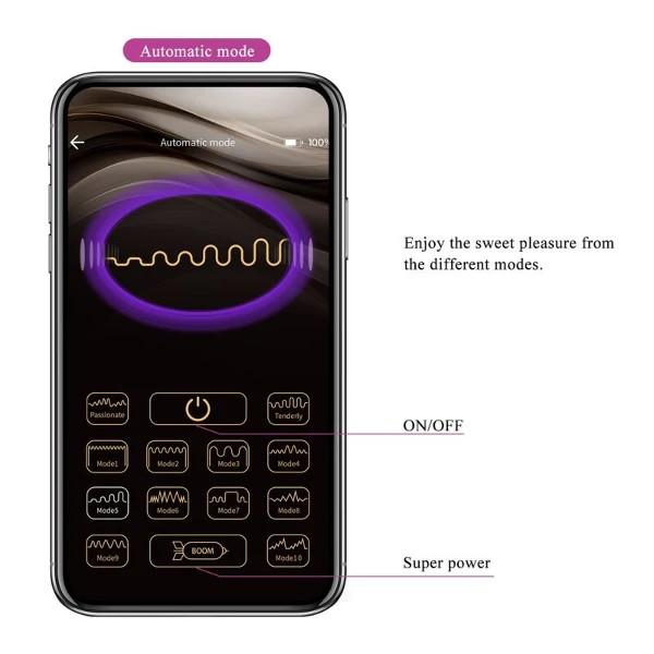 PRETTY LOVE - UOVO VIBRANTE CON CONTROLLO TRAMITE APP PULSEN, 12 FUNZIONI, RICARICABILE TRAMITE USB, ROSA