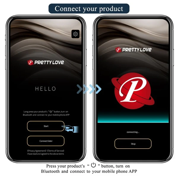 PRETTY LOVE - VIBRATORE ANALE E PERINEO ANTHONY CON CONTROLLO TRAMITE APP, NERO