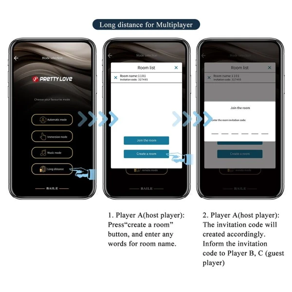PRETTY LOVE - VIBRATORE ANALE E PERINEO ANTHONY CON CONTROLLO TRAMITE APP, NERO