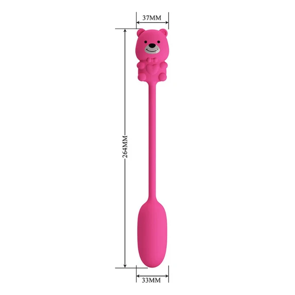 PRETTY LOVE - VIBRATORE A PROIETTILE RICARICABILE OLSON CON TELECOMANDO CABLATO ROSA