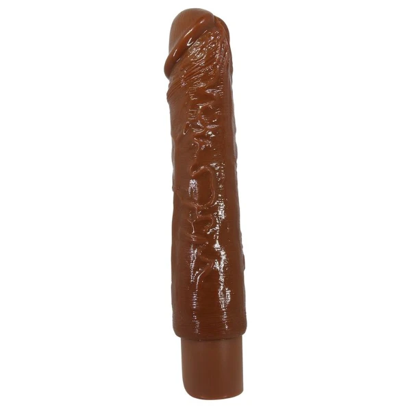 PRETTY LOVE - VIBRATORE REALISTICO DUKE 23,5 CM Ø 4,8 CM MARRONE