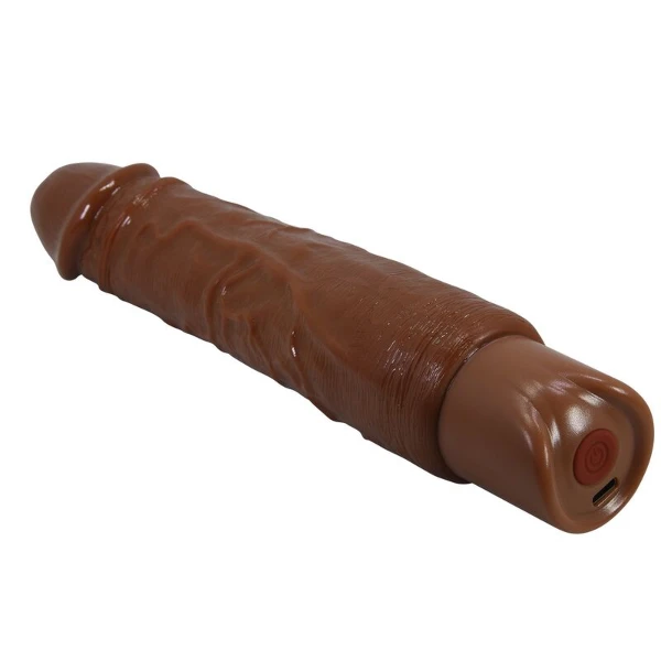 PRETTY LOVE - VIBRATORE REALISTICO DUKE 23,5 CM Ø 4,8 CM MARRONE