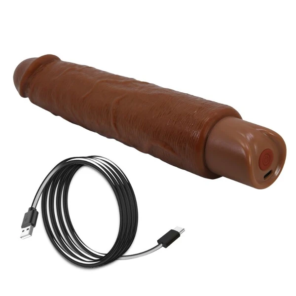 PRETTY LOVE - VIBRATORE REALISTICO GAVIN 25 CM Ø 5 CM MARRONE