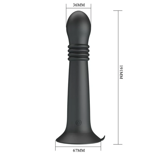PRETTY LOVE - MASSAGGIATORE ROTANTE E SPINTA RICARICABILE TRAMITE USB STELLA