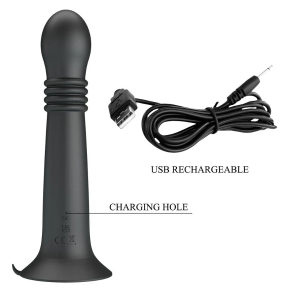 PRETTY LOVE - MASSAGGIATORE ROTANTE E SPINTA RICARICABILE TRAMITE USB STELLA