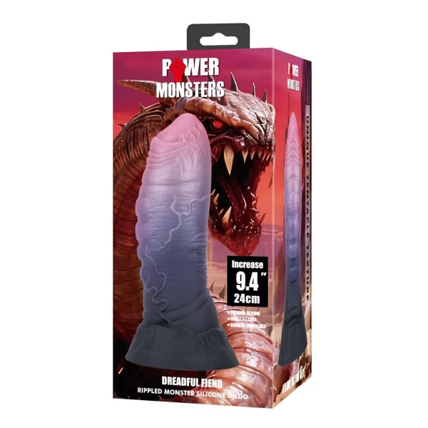 POWER MONSTERS - DREADFUL FIEND DILDO BICOLOR 24 CM Ø 6 CM