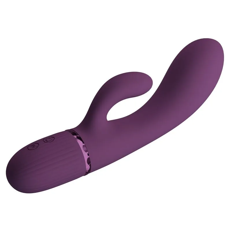 PRETTY LOVE - MARGIE VIBRATORE A FORMA DI CONIGLIO RICARICABILE 10 FUNZIONI VIOLA
