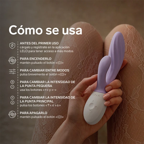 LELO - INA TWIST DOPPIO VIBRATORE A CONIGLIO PER IL PUNTO G E IL CLITORIDE LAVANDA