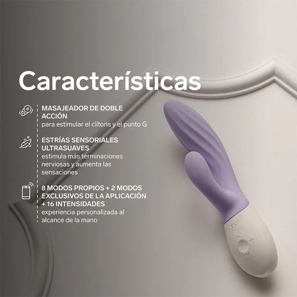 LELO - INA TWIST DOPPIO VIBRATORE A CONIGLIO PER IL PUNTO G E IL CLITORIDE LAVANDA