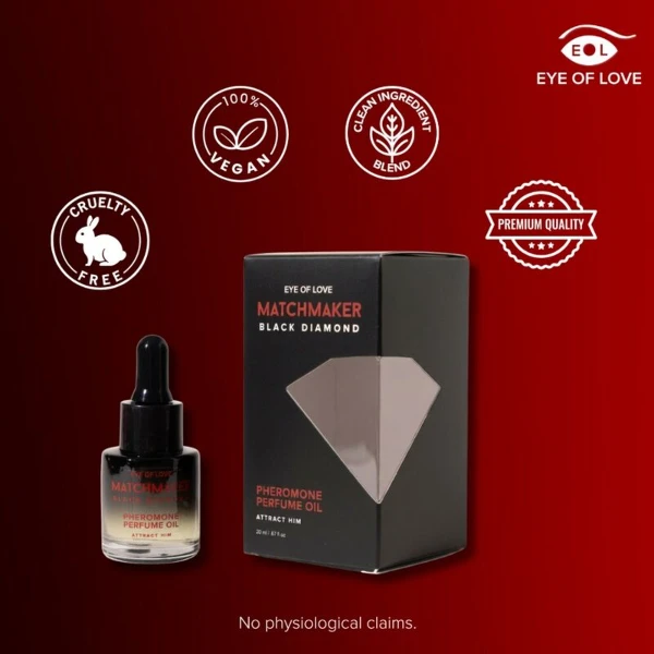 EYE OF LOVE - OLIO PROFUMATO AI FEROMONI DIAMANTE NERO MATCHMAKER 20 ML
