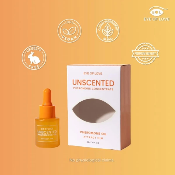 EYE OF LOVE - OLIO PROFUMATO CON FEROMONI PER DONNA, SENZA PROFUMO, 20 ML