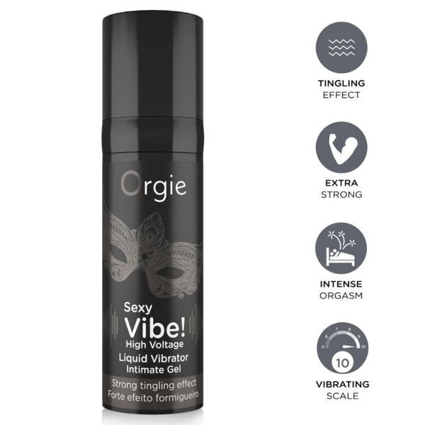ORGIE - VIBRAZIONI SEXY! VIBRATORE LIQUIDO AD ALTA TENSIONE EXTRA FORTE 15 ML